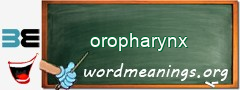 WordMeaning blackboard for oropharynx